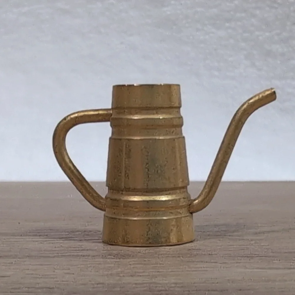 Vtg Miniature Dollhouse Accessory Metal‎ Teapot Pitcher Kitchen Missing Lid/Top